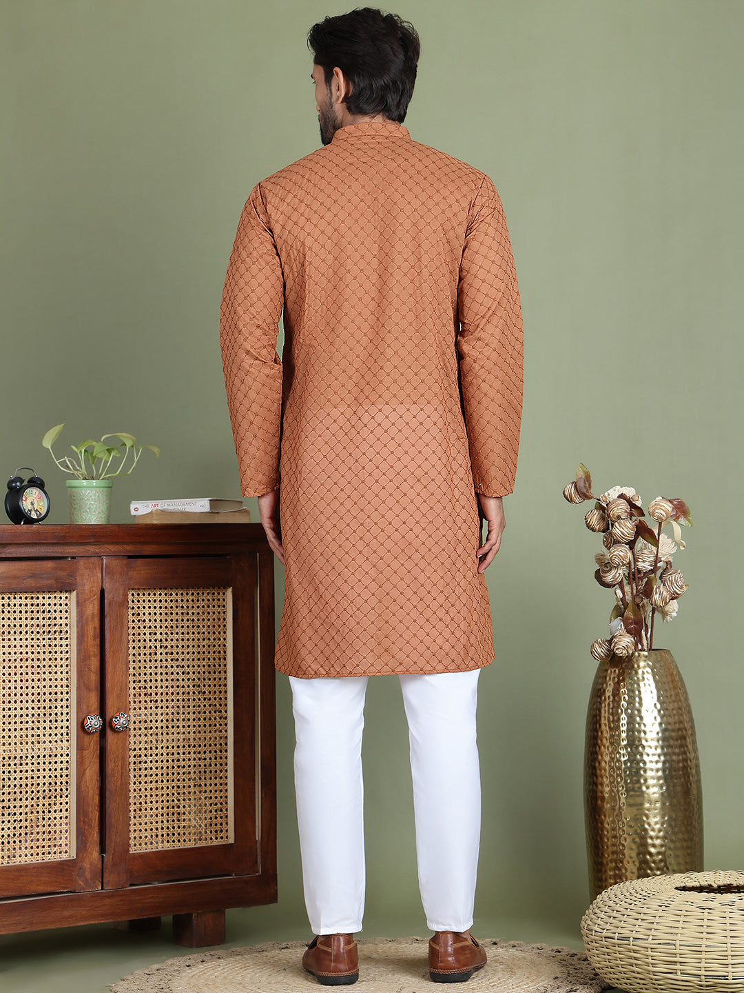 Chikankari Pure Cotton Kurta With Churidar
