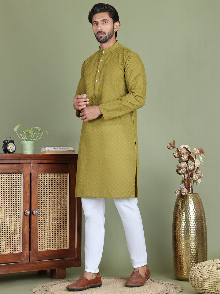 Chikankari Pure Cotton Kurta With Churidar