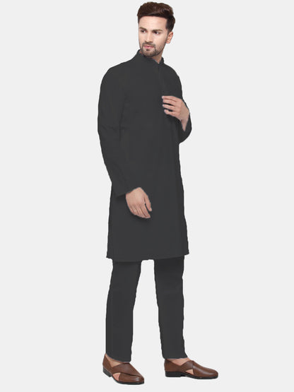 Men'S Solid Cotton Kurta Payjama Set