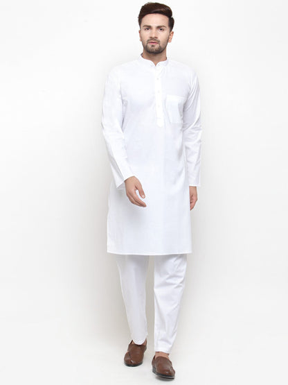 Men'S Solid Cotton Kurta Payjama Set