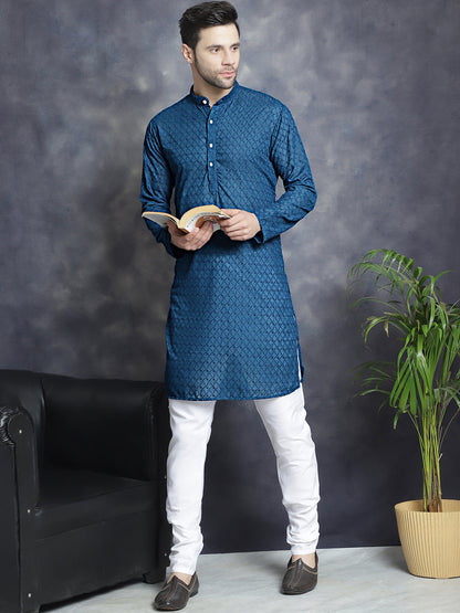 Chikankari Pure Cotton Kurta With Churidar