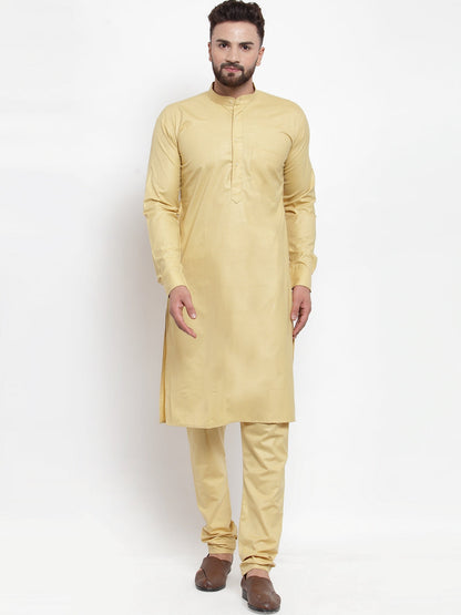 Men'S Solid Cotton Kurta Payjama Set