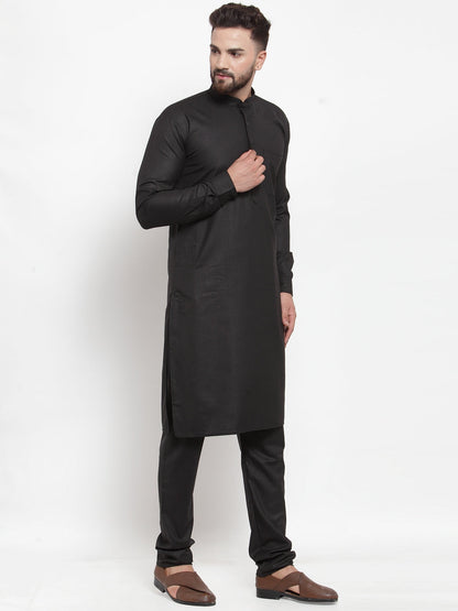 Men'S Solid Cotton Kurta Payjama Set