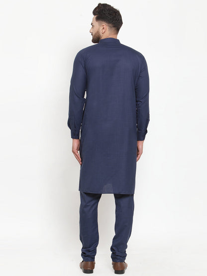 Men'S Solid Cotton Kurta Payjama Set
