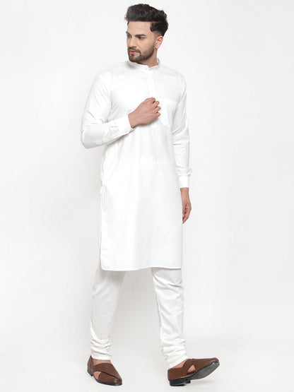 Men'S Solid Cotton Kurta Payjama Set
