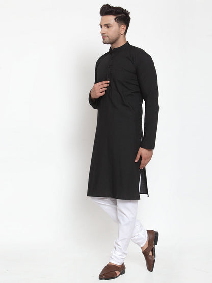 Men'S Cotton Solid Kurta Payjama Sets