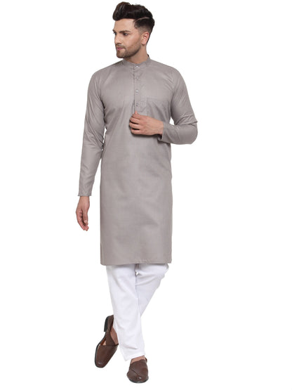 Men'S Cotton Solid Kurta Payjama Sets