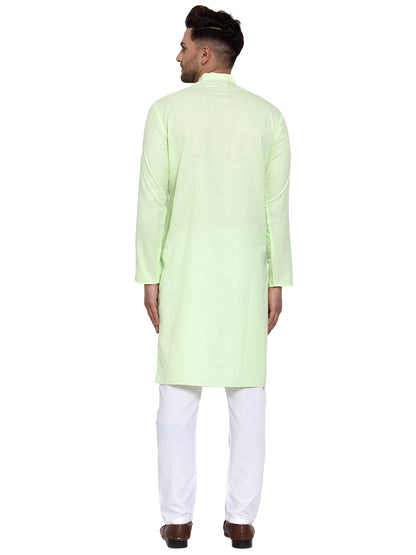 Men'S Cotton Solid Kurta Payjama Sets