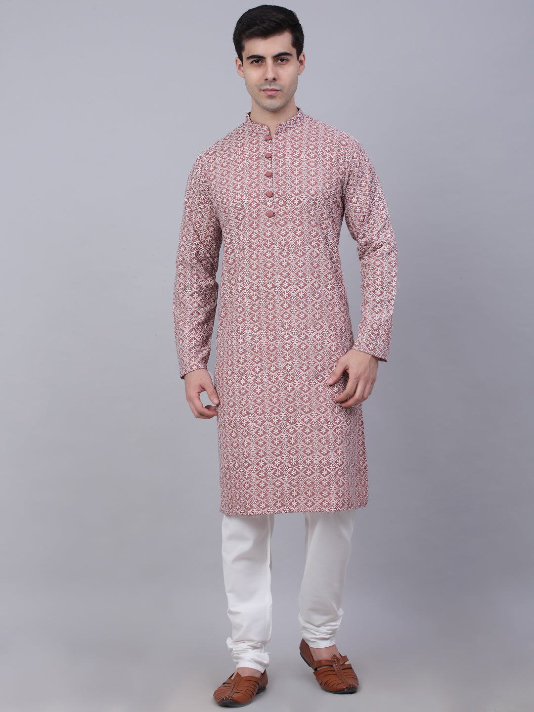 Men'S Embroidered Kurta Payjama Sets