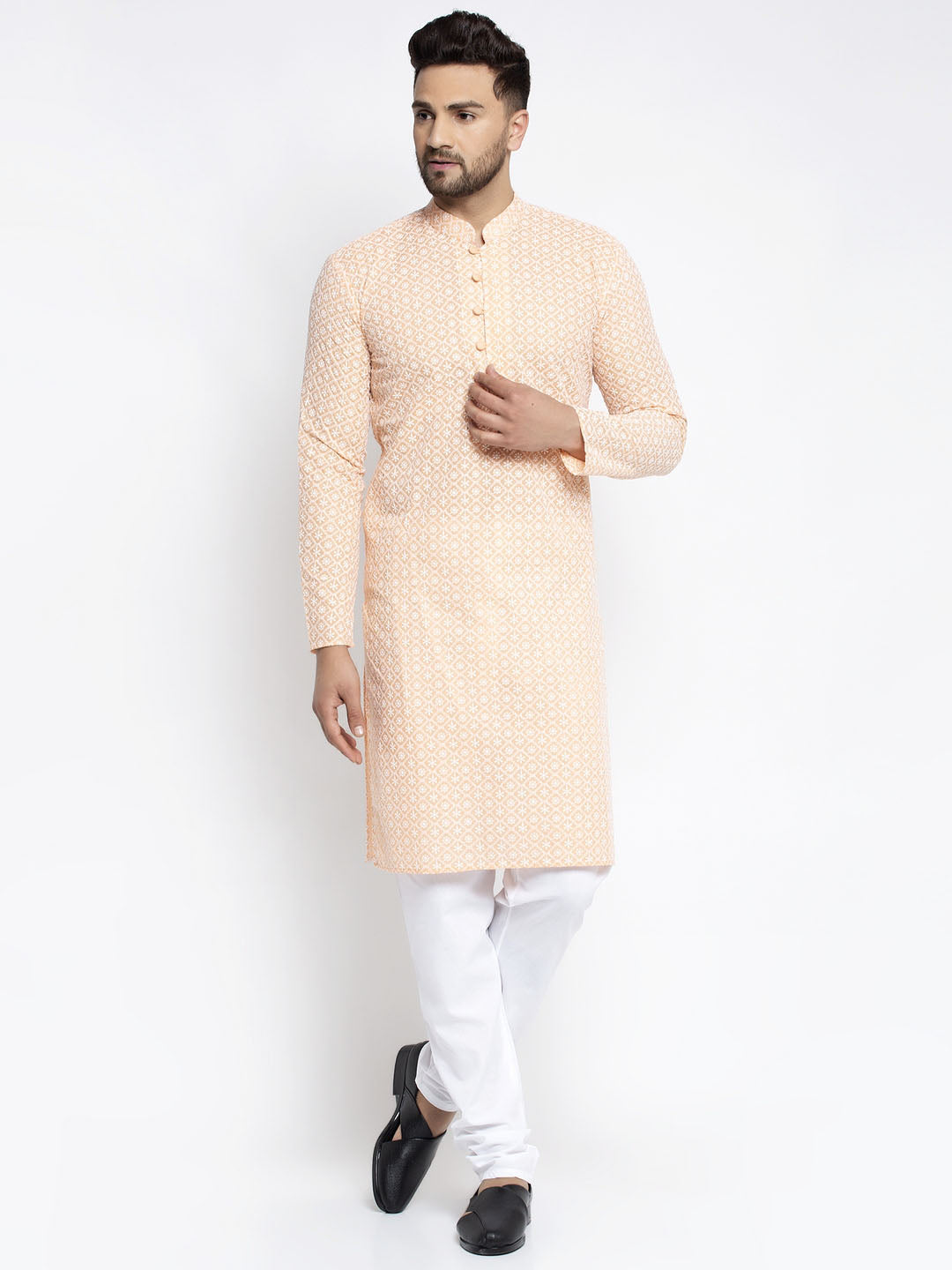 Men'S Embroidered Kurta Payjama Sets