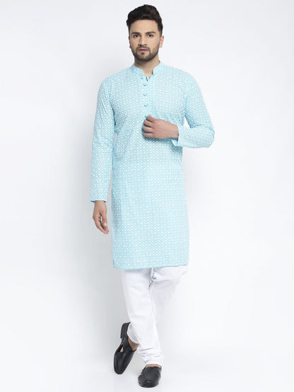 Men'S Embroidered Kurta Payjama Sets