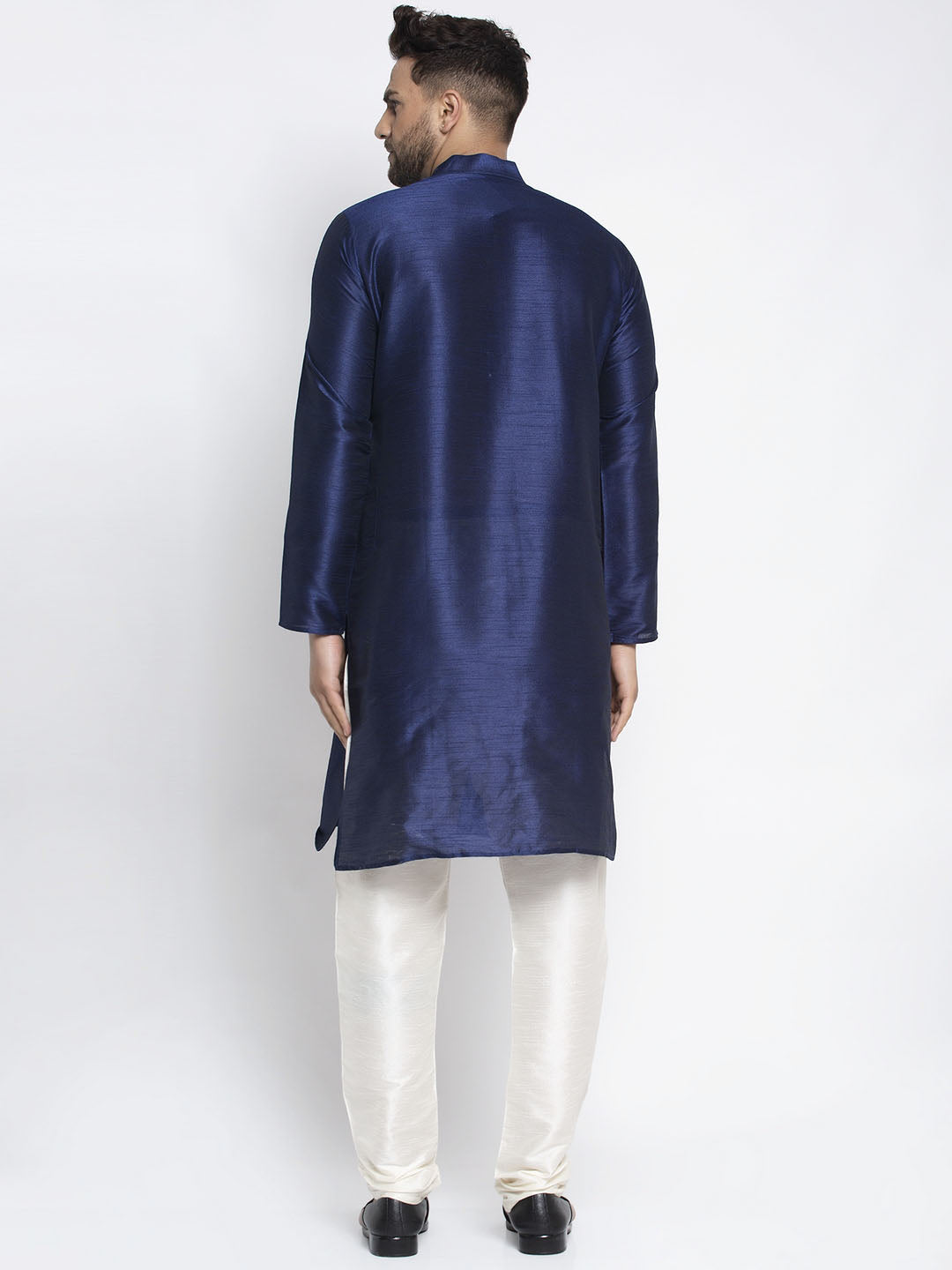 Men'S Solid Dupion Silk Kurta Payjama Set