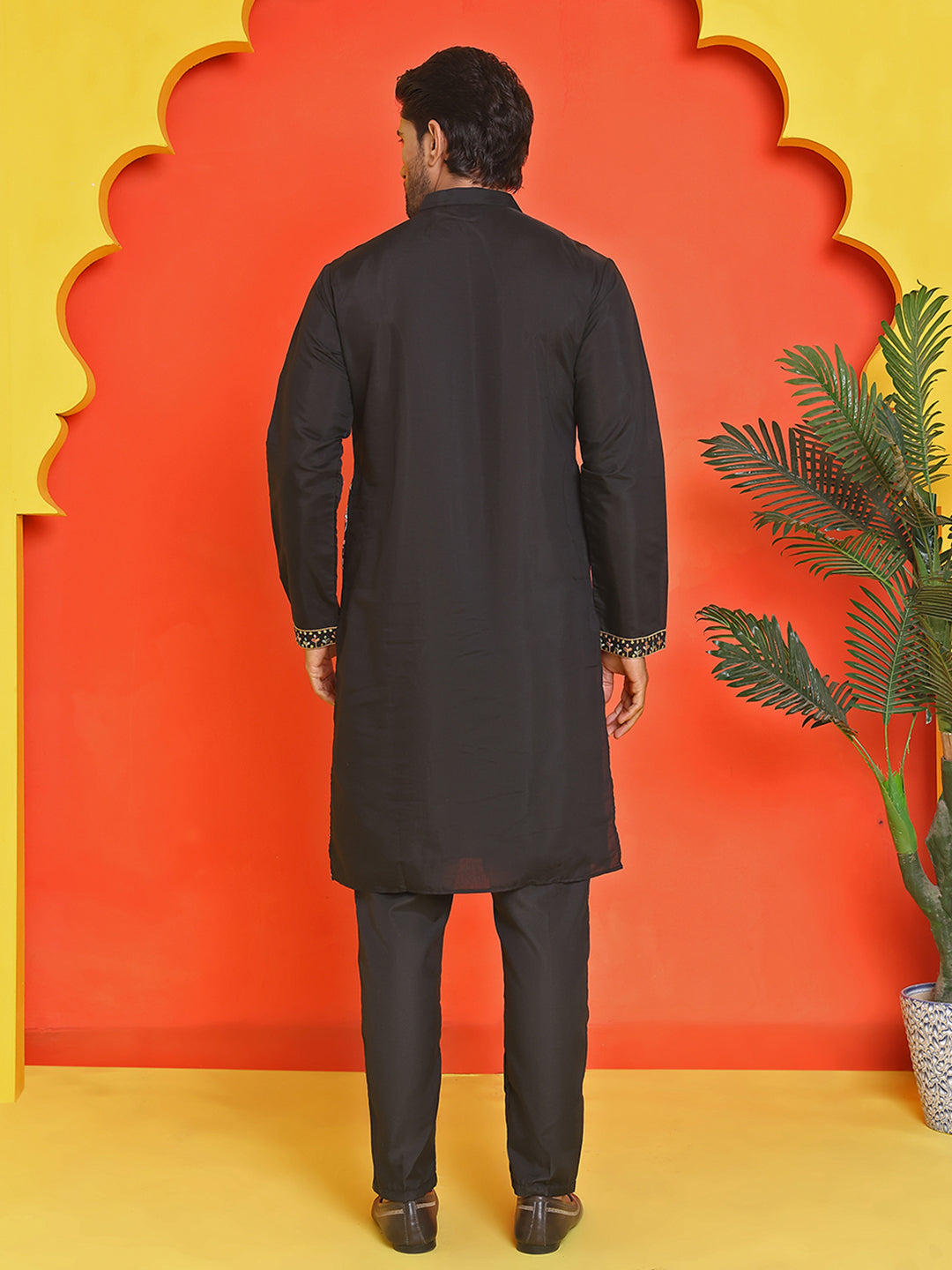 Floral Embroidered Straight Kurta Set
