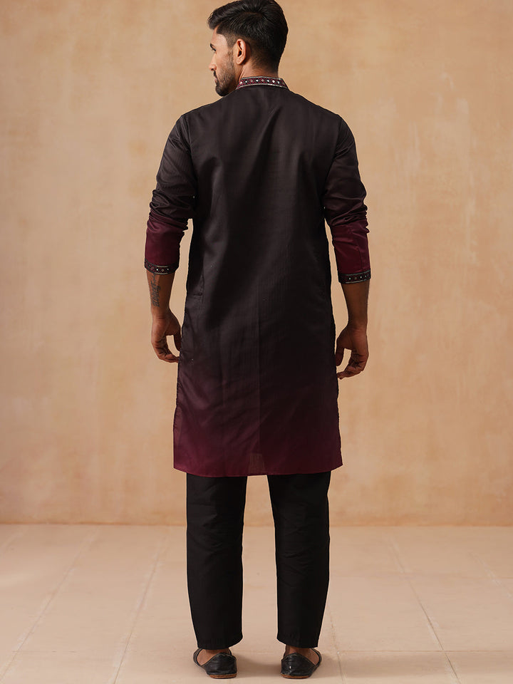 Men’S Ombre Kurta With Pyjama