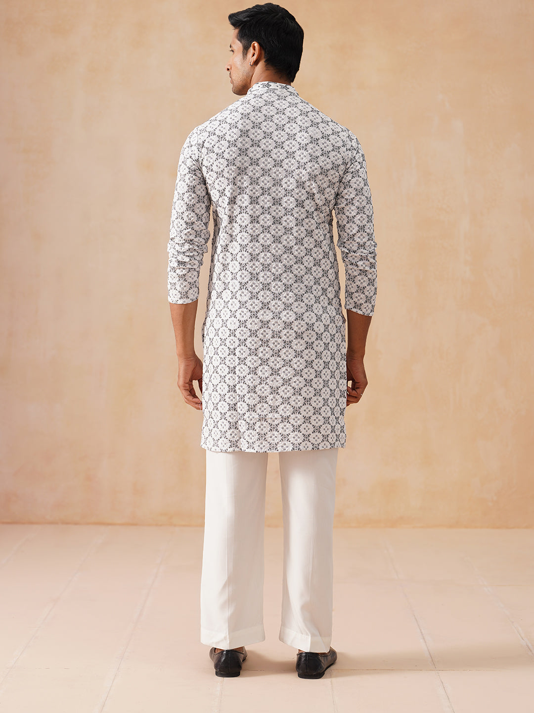 Embroidered Kurta Pyjama For Men.