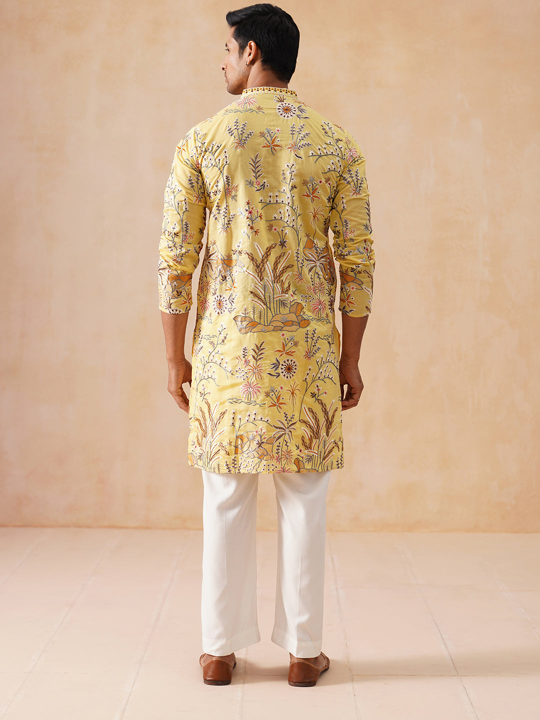 Floral Embroidered Straight Kurta Set