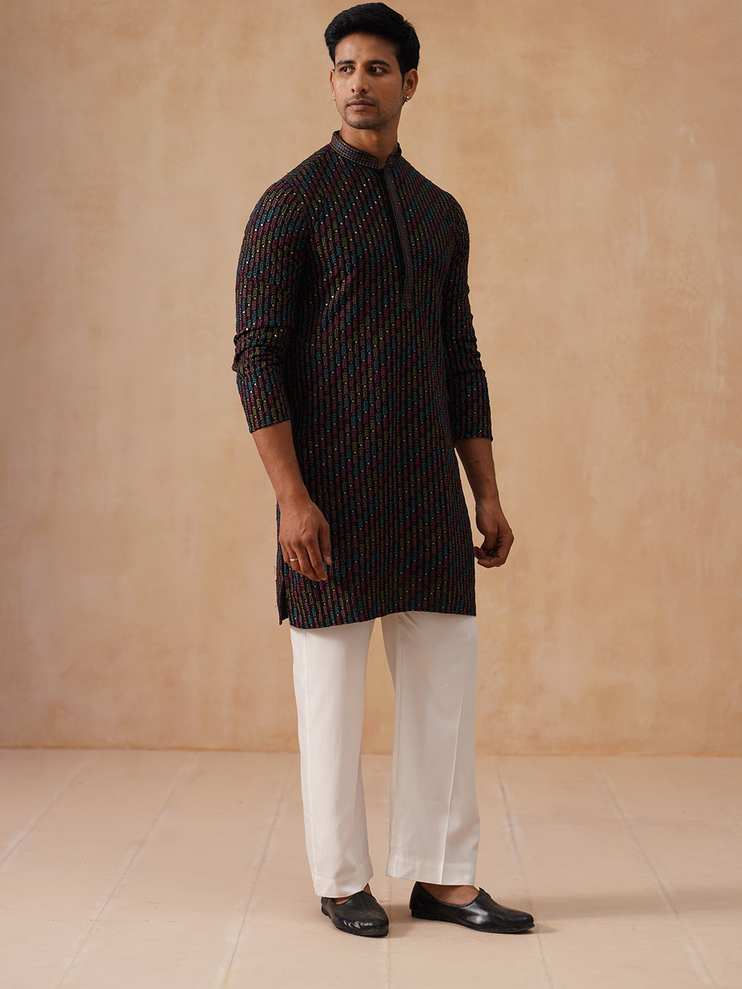 Embroidered Viscose Rayon Kurta Set