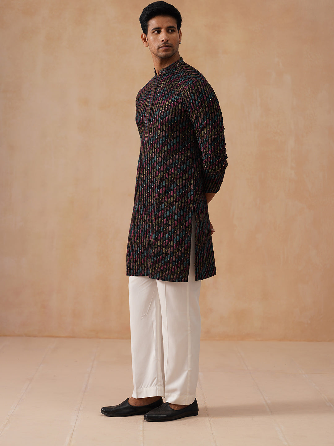 Embroidered Viscose Rayon Kurta Set