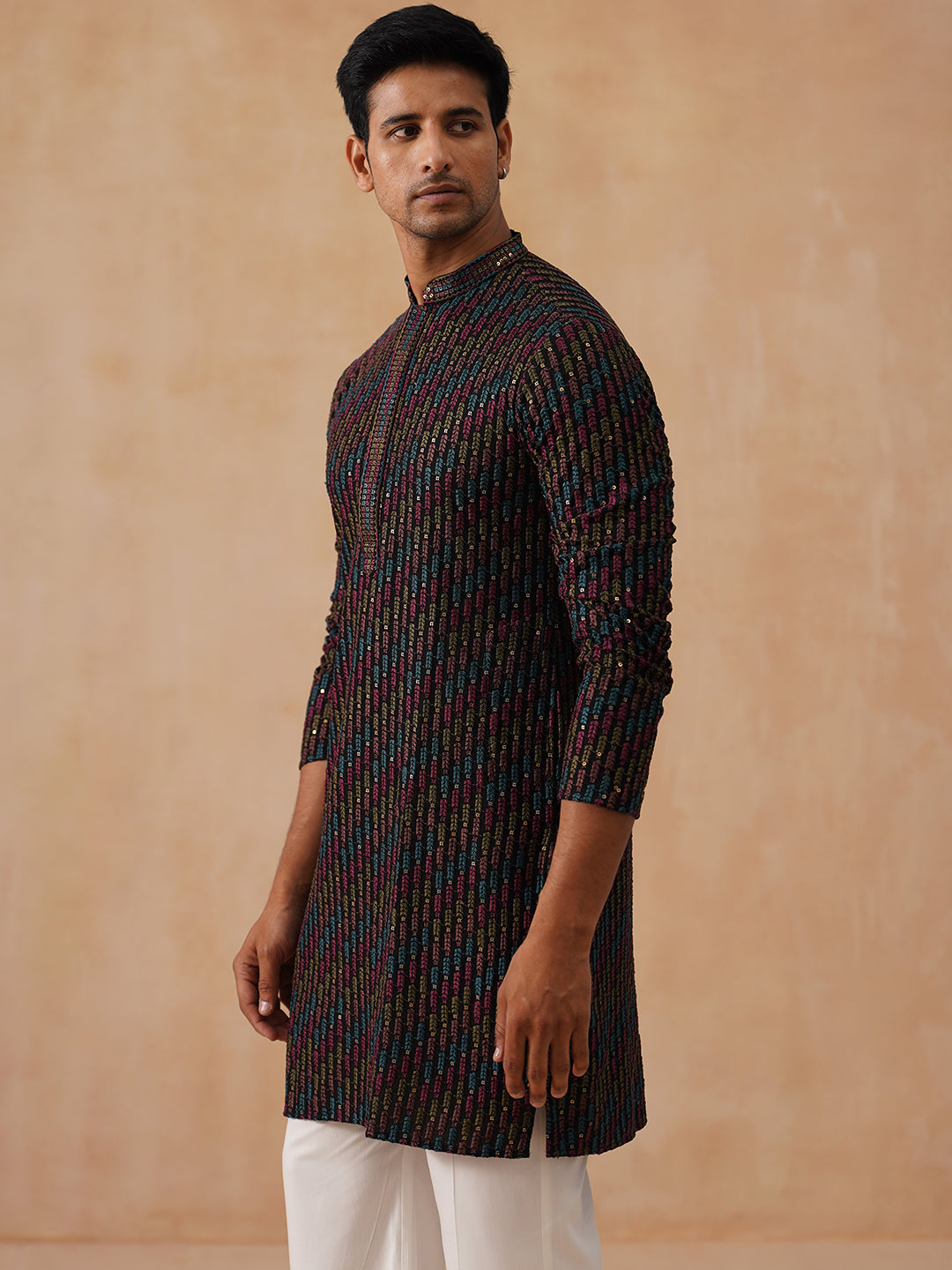 Embroidered Viscose Rayon Kurta Set