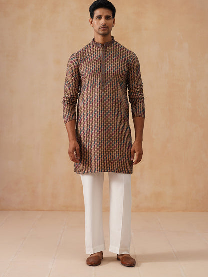 Embroidered Viscose Rayon Kurta Set