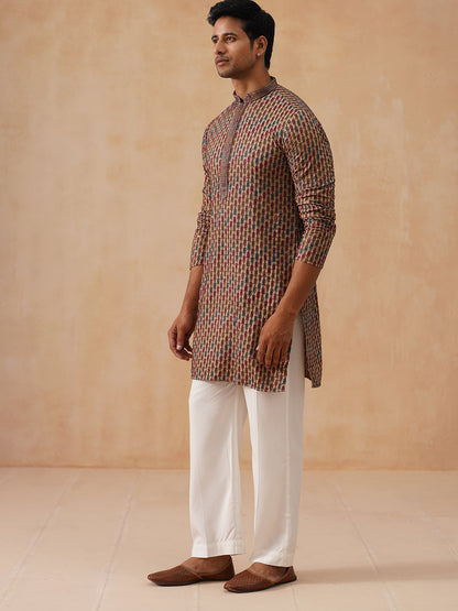 Embroidered Viscose Rayon Kurta Set