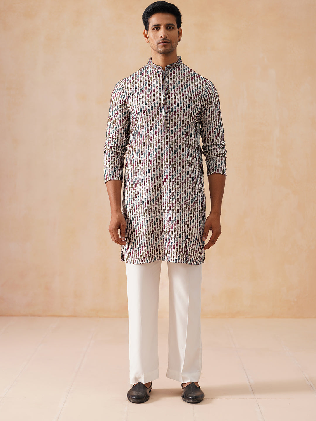 Embroidered Viscose Rayon Kurta Set