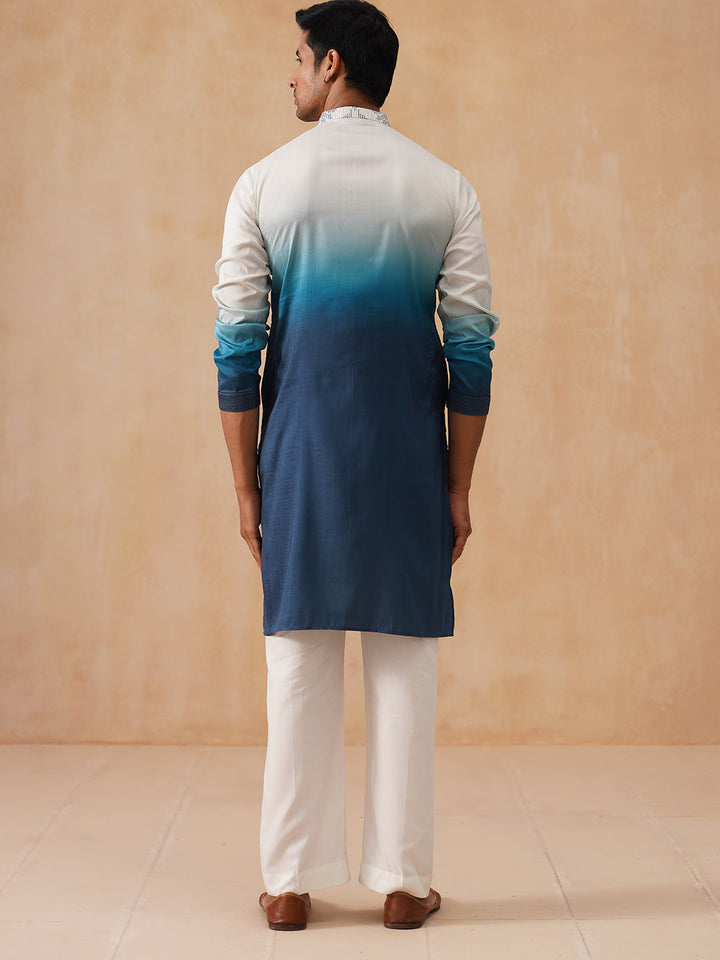 Men’S Ombre Kurta With Pyjama