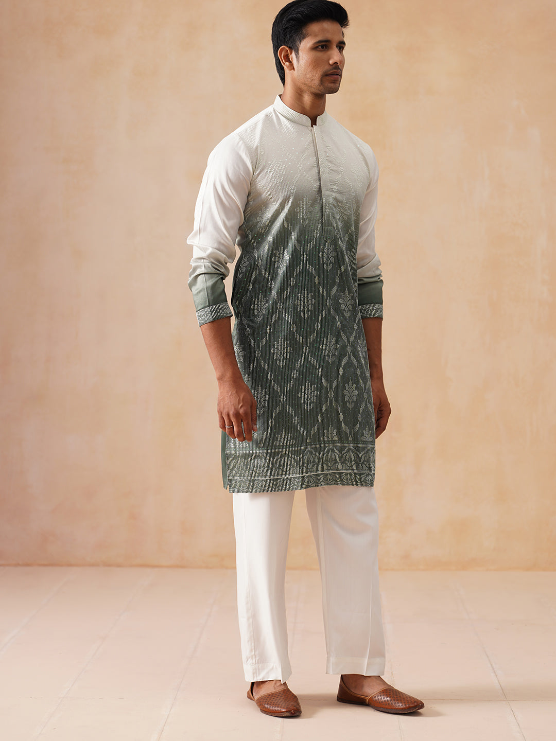 Men’S Ombre Kurta With Pyjama