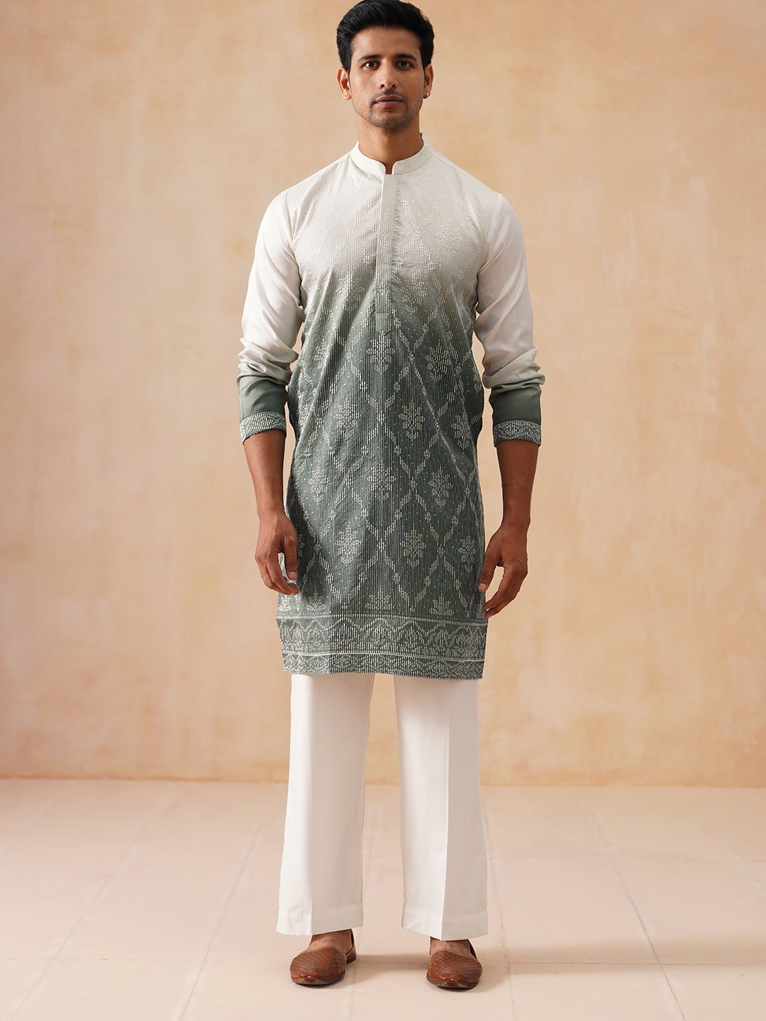 Men’S Ombre Kurta With Pyjama