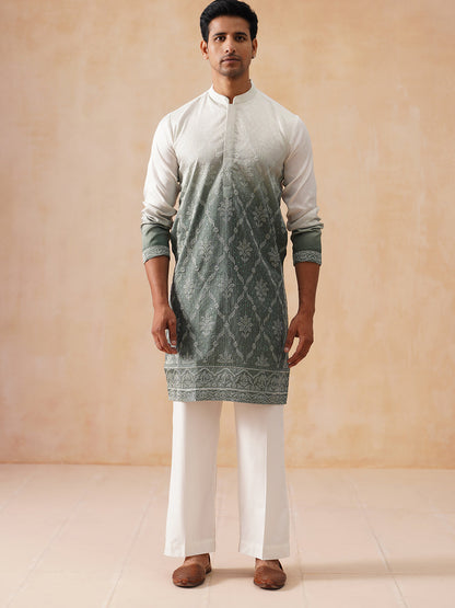 Men’S Ombre Kurta With Pyjama