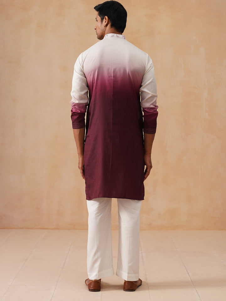 Men’S Ombre Kurta With Pyjama