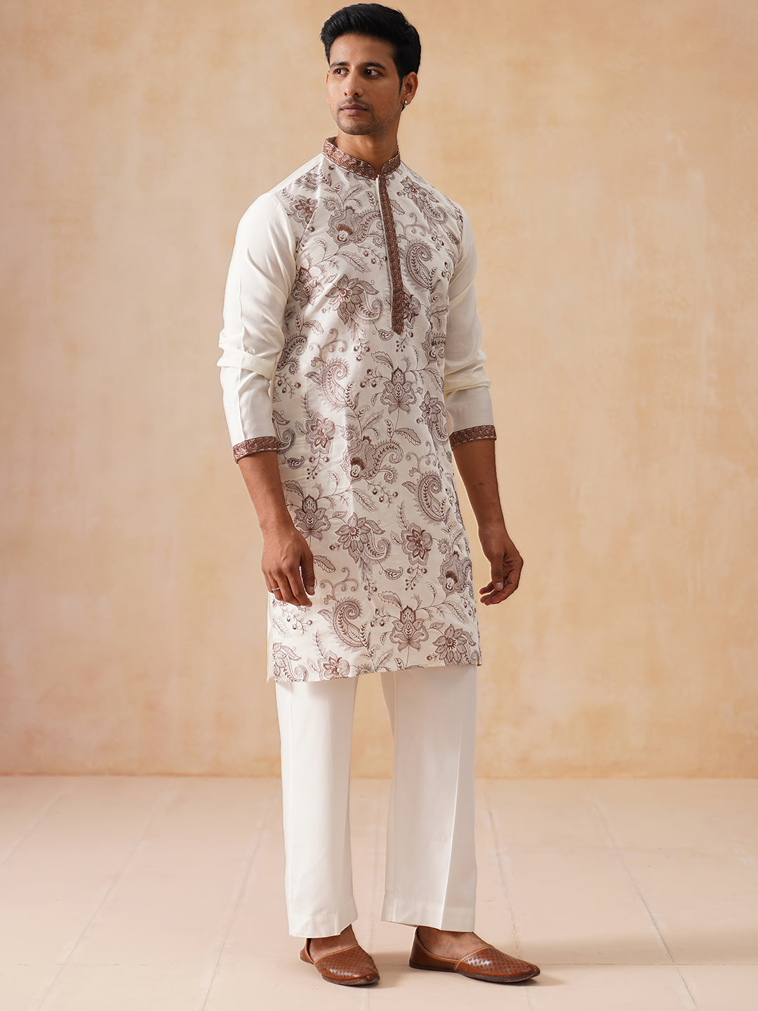 Traditional Embroidered Kurta For Men
