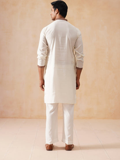 Traditional Embroidered Kurta For Men