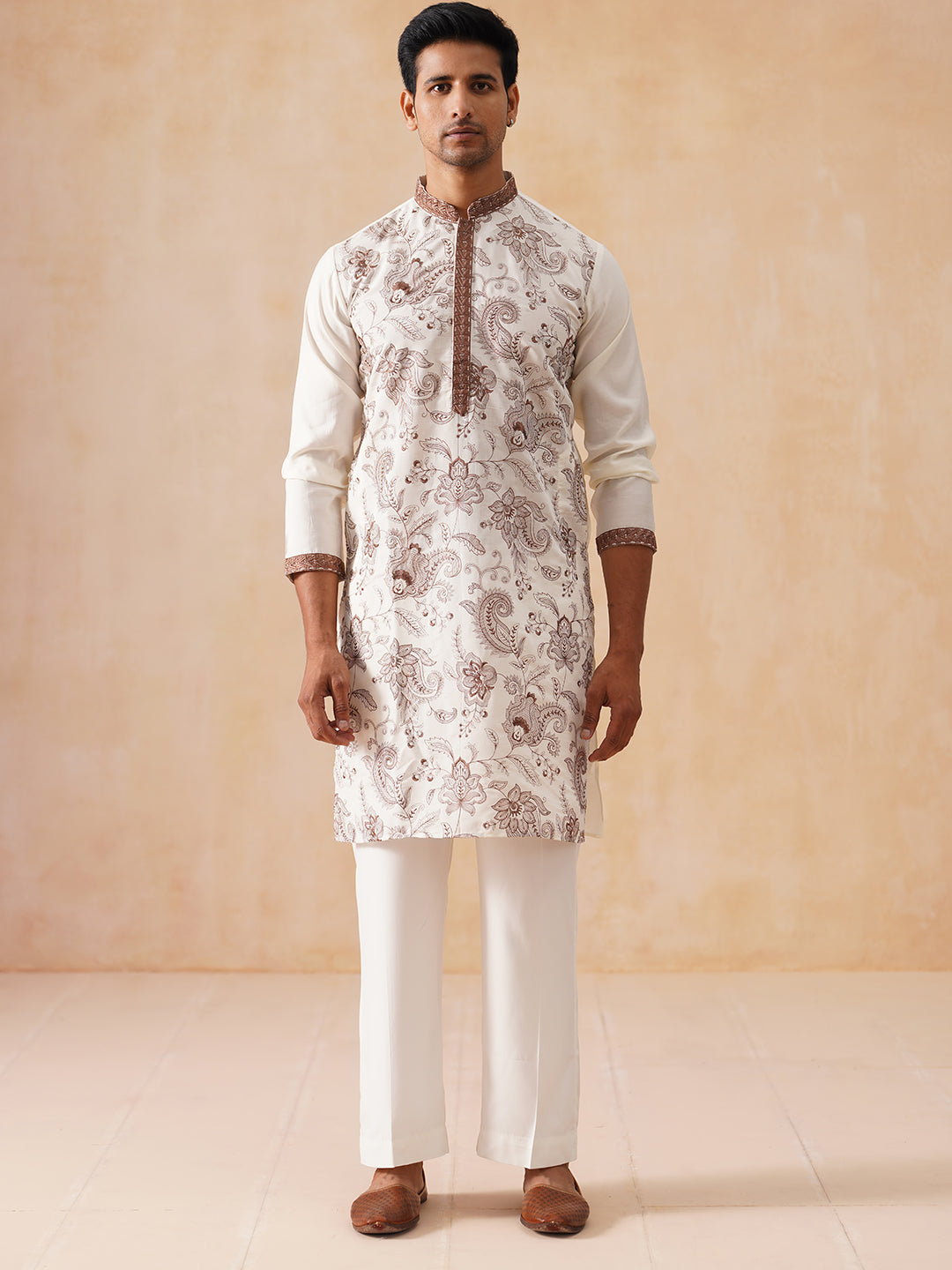 Traditional Embroidered Kurta For Men