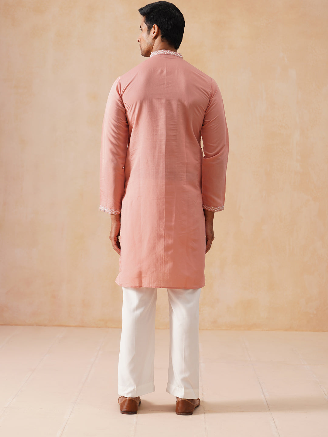 Embroidered Mirror Work Kurta Pyjama