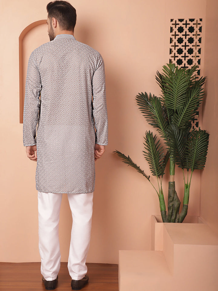 Chikankari Pure Cotton Kurta With Churidar
