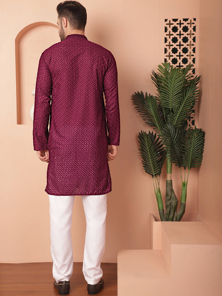 Chikankari Pure Cotton Kurta With Churidar