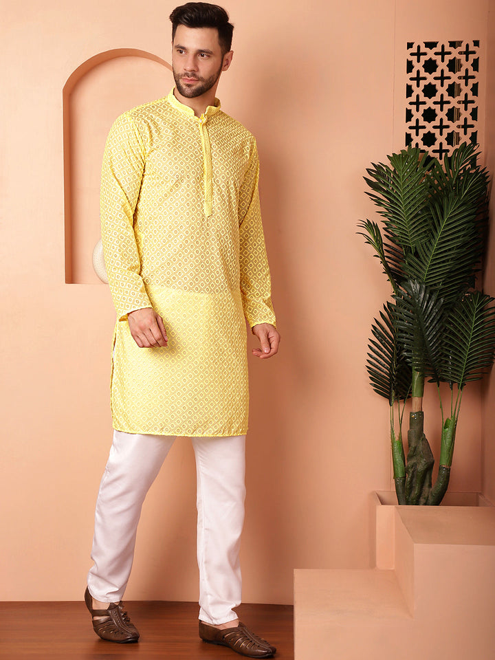 Chikankari Pure Cotton Kurta With Churidar