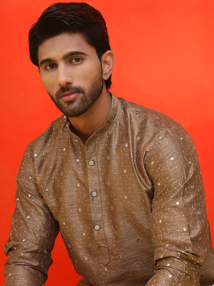 Embroidered Mirror Work Kurta Payjama Sets.
