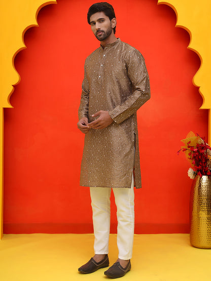 Embroidered Mirror Work Kurta Payjama Sets.