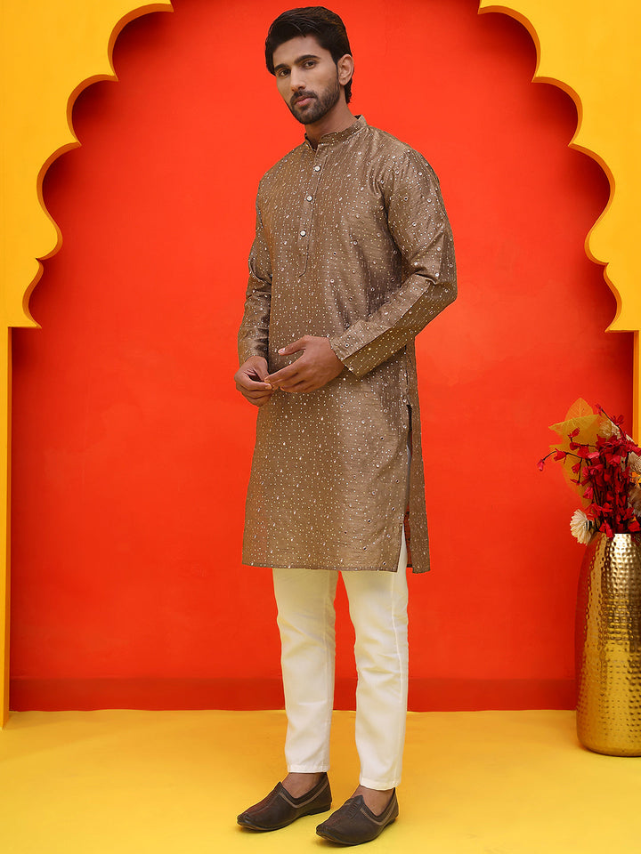 Embroidered Mirror Work Kurta Payjama Sets.