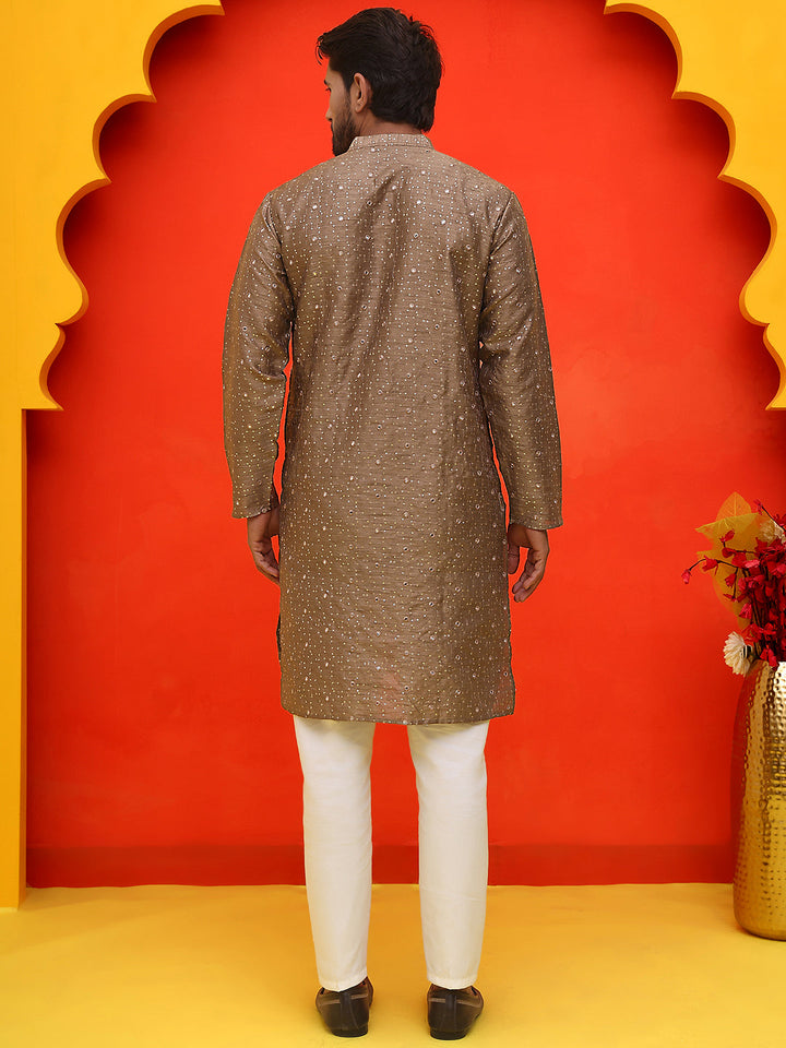 Embroidered Mirror Work Kurta Payjama Sets.