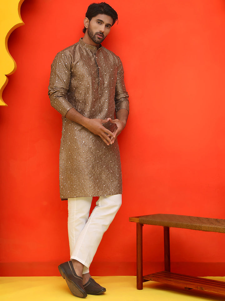 Embroidered Mirror Work Kurta Payjama Sets.