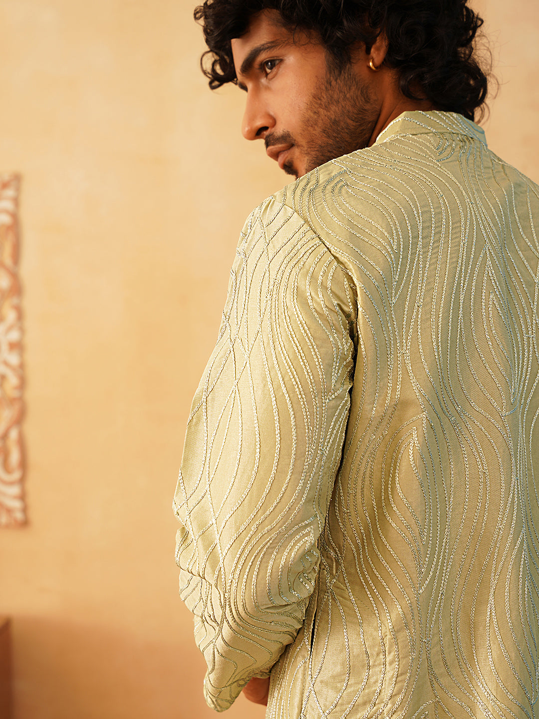Embroidered Kurta Pyjama For Men.