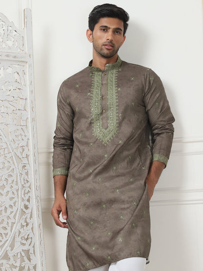 Men'S Embroidered & Sequin Kurta Pyjama Sets