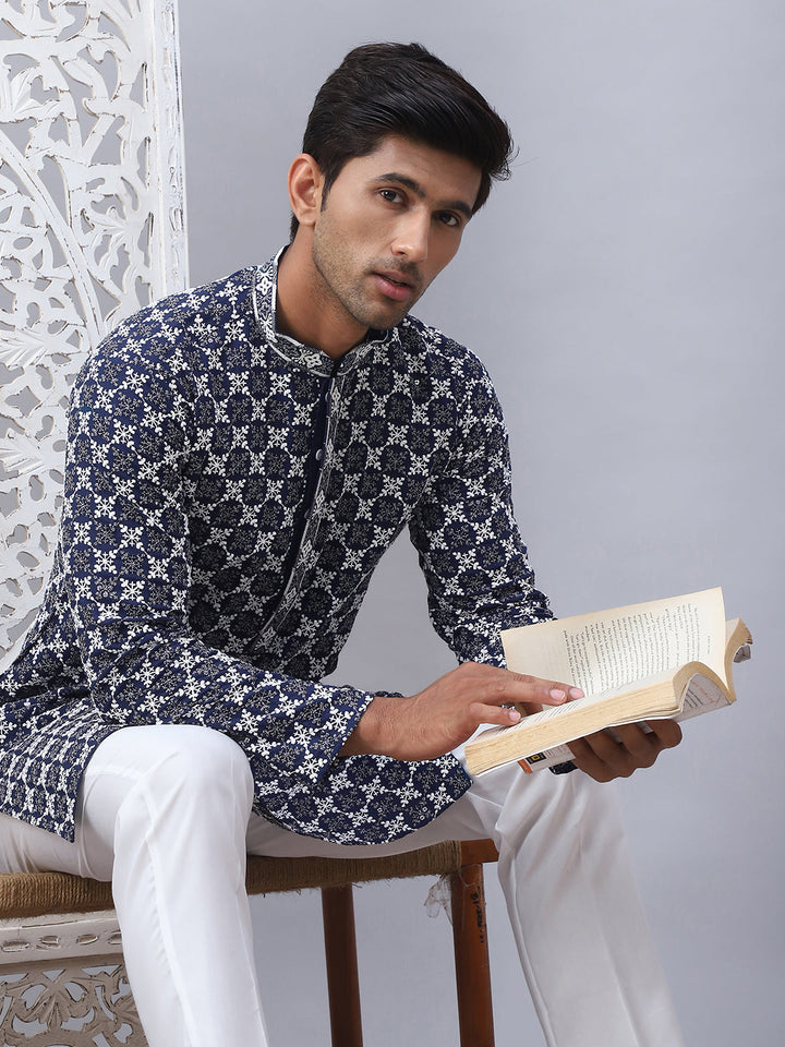 Embroidered Kurta Pyjama For Men.