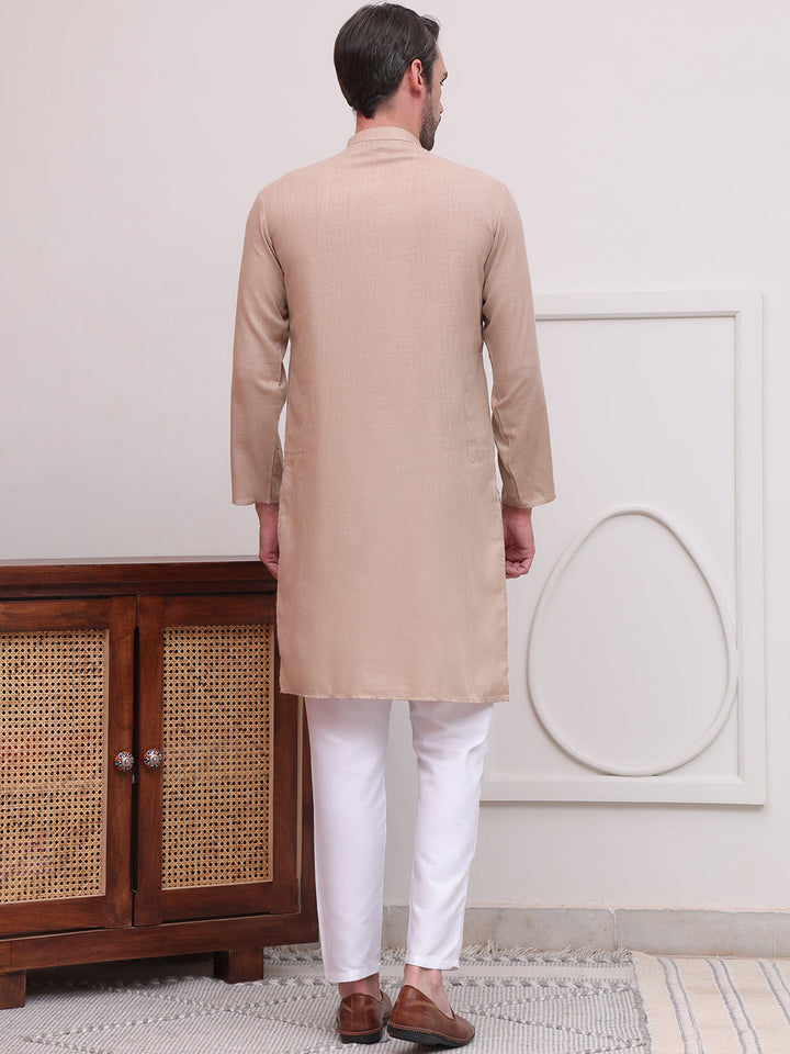 Pure Cotton Solid Kurta Pyjama Set