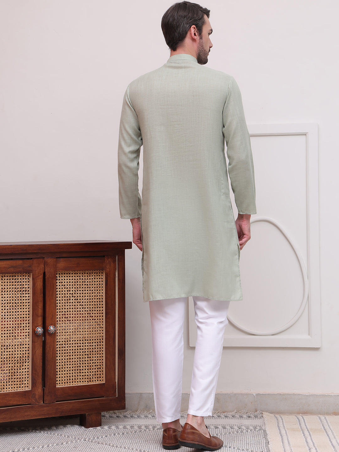 Pure Cotton Solid Kurta Pyjama Set