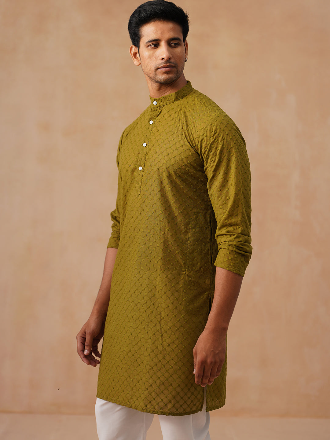 Chikankari Pure Cotton Kurta With Churidar