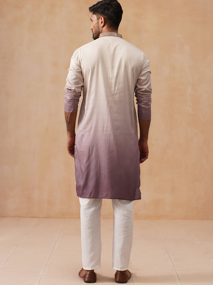 Men’S Ombre Kurta With Pyjama